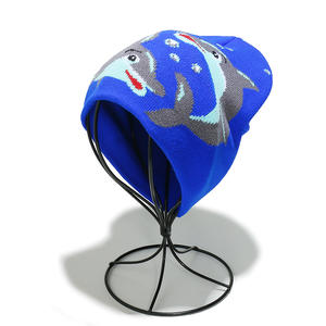 FF4893 cappellini invernali Unisex in maglia Unisex in acrilico senza tesa cappelli da donna caldi a maglia berretto con teschio modello delfino Y2K berretti - Product Image 6