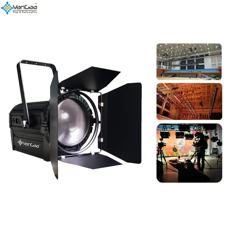 Videocamera per riprese video rgb arre 200w led cob stage studio spot fresnel light