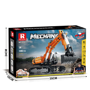 Remodo Control Ingeniería Excavación Maquinaria Vehículo Modelo Bloques de Construcción Juguete Plástico Ingeniería Construcción Juguetes regalo - Product Image 6
