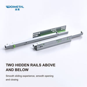 อันเดอร์บอดี้สไลด์บัฟเฟอร์กันกระแทกซ่อนสองส่วนเด้งใต้ตัวลิ้นชักสไลด์สไลด์ที่มองไม่เห็นอันเดอร์ - Product Image 5