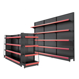 슈퍼마켓 상점 상점 전시 금속 철 선반 선반설치 벽돌쌓기 곤돌라 - Product Image 3