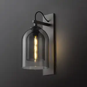 Lâmpadas de parede de cobre de bronze, lâmpadas de luzes para decoração do quarto, luz de parede, cristal de vidro, fábrica, luxuosa, para hotel