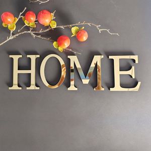 Wholesale Home Decoration Self Adhesive Multicolour Golden 3d <b>Mirror</b> Egnlish <b>Acrylic</b> Alphabet Letter Sticker - Product Image 2