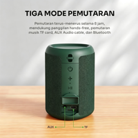 Haut-parleur audio sans fil portable étanche pour extérieur, avec subwoofer, forme personnalisée, logo, alimenté par batterie, OEM/ODM d'usine