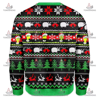 Pull de Noël 3D personnalisé pour hommes et femmes, motif Grinch amusant, pour adultes - Collection 2026 du fournisseur de tricots