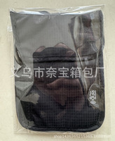 Tas dompet leher hitam dompet, dengan ritsleting pemblokir RFID, tempat paspor dan tas telepon dompet panjang nilon lapisan rantai tas dekorasi
