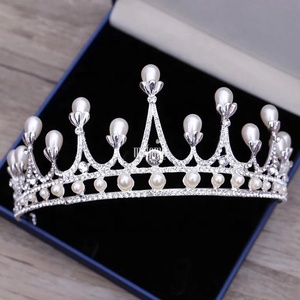 MSFAEM Venta caliente Novia Regalos Boda Conjuntos Joyería Nupcial Corona Pendientes Mujeres Collar - Product Image 1