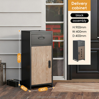 Boîte aux lettres extérieure autonome BIZOE en acier antivol, durable, étanche, avec serrure à clé, capacité de 144 L et bac à courrier