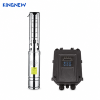 Pompe solaire immergée 4FLP, pompe à eau solaire DC pour puits domestiques et irrigation agricole