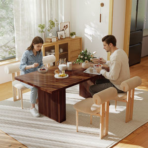 Modern Extendable Solid <b>Wood</b> Dining Table High Capacity Space-Saving 2-Seater Workshop Entry Home Kitchen Dining Room Furniture - Product Image 5