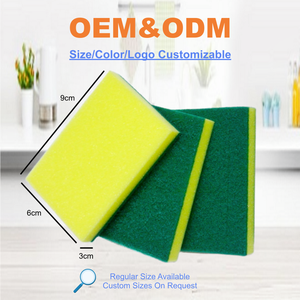 Chất lượng cao Nhà Bếp Làm sạch miếng bọt biển chà Pad siêu xé kháng mềm trên bề mặt hàng ngày cần thiết cho chà món ăn - Product Image 5