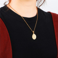 REN001 Prêtre Catholique Collier En Acier Inoxydable Charme Offre Spéciale Collier Religieux L'exorcisme Collier