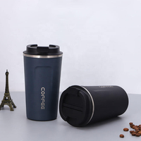 Gobelet à café en acier inoxydable 304, isolation sous vide, tasse portable avec couvercle pour la consommation quotidienne de café et les trajets domicile-travail