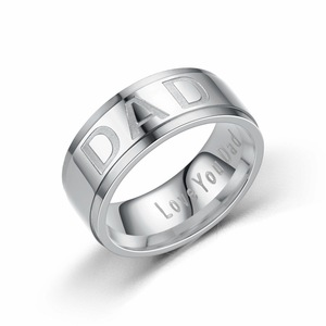 LOVE YOU <strong>DAD</strong> Wedding Plated <strong>Gold</strong>/Black/Rose <strong>Gold</strong> Father's Day Gift Jewelry Stainless Steel <strong>DAD</strong> <strong>Rings</strong> Finger <strong>Ring</strong> for <strong>Dad</strong> - Product Image 6