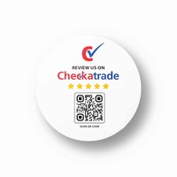 Panneaux en acrylique personnalisés avec code QR pour avis clients, supports d'avis en acrylique avec QR, cartes d'avis en acrylique NFC et QR, autocollants de signalisation en acrylique avec code QR