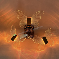 OEM ODM Fournisseur RGB Flash Lueur Acrylique Rechargeable Offre Spéciale Led Papillon Bouteilles de champagne Boîte de nuit Bar Décoration de fête