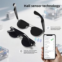 Gafas Inteligentes con IA, Asistente de Voz, Llamadas Manos Libres HD, Música Hifi, Navegación, Batería Dual, Control Táctil, Carga Magnética, Marco de PC