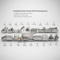 TCA Automatische Diepvries Frites Productielijn SUS304 Aardappelchips Verwerkingsinstallatie voor Snackfabriek Groothandel