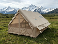 Tente de camping gonflable de luxe pour famille, 4 à 8 personnes, 12 portes doubles toutes saisons, espace super spacieux, installation rapide
