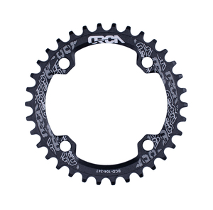 Manivelle de vélo vtt couronne de disque de pignon ovale rond BCD104 32/34/36/38T utilisation de plateau large et étroit pour pédalier de vélo de montagne - Product Image 4
