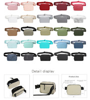 Petit sac banane en nylon avec impression personnalisée pour la randonnée, le plein air, le voyage, le sport, la course sur le côté, la poitrine et les fesses pour femmes et filles