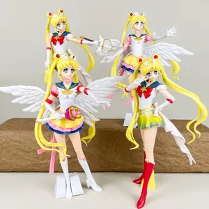 AL Anime Sailor Moon Water Ice Moon Hare-Figur Transformation in einen Zauberstab zweidimensionale Puppenmodell Zierbox