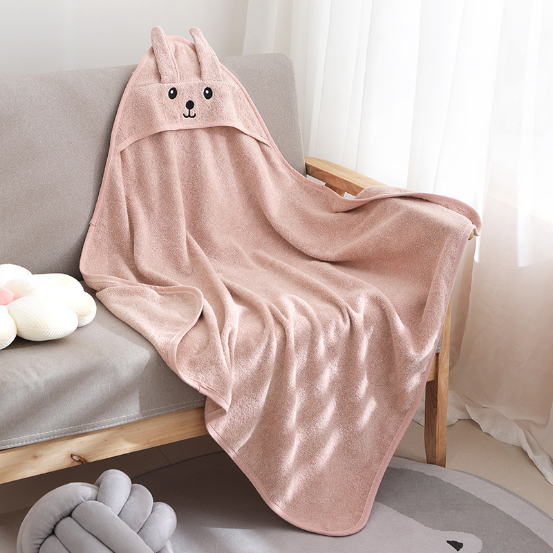 Crayon pink little rabbit