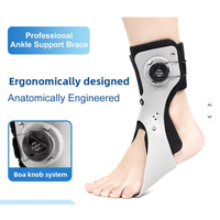 Attelle de cheville sportive personnalisable pour adulte avec bouton en plastique, support fixe standard, orthèse de cheville, exosquelette de marche