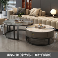 Vente chaude haut de gamme fait à la main Durable combinaison ardoise marbre Table basse élévatrice pour salon Design moderne maison