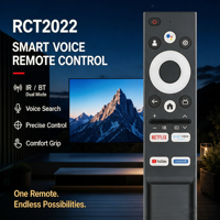 Télécommande vocale IR BLE à double protocole, 22 touches, pour TV STB, OEM ODM, bouton en silicone, 2 piles AAA