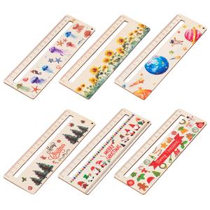 PAFU, Ayuda de lectura para estudiantes personalizable, regla de madera, grabado transfronterizo para <span class=keywords><strong>Amazon</strong></span>, caja de aprendizaje, artesanías de madera, carteles de pared para - Product Image 3