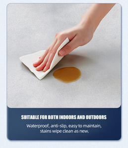 Revêtement de sol époxy auto-nivelant à effet marbre, résistant à l'usure, imperméable, pour usage domestique, couleur sable, jaune ivoire liquide - Product Image 3