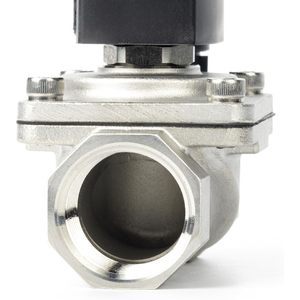 EE. UU. Válvula Solenoide de Acero Inoxidable Sólido de 1 Pulgada, 12V CC, Normalmente Cerrada, con Sello de Viton, Tipo Caja de Conexiones - Product Image 6