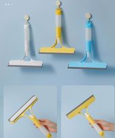 Nettoyeur pulvérisateur pour vitres, sols, carreaux et pare-brise, avec brosse et raclette à lame souple