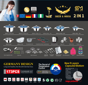 Batterie de <span class=keywords><strong>cuisine</strong></span> Casserole en acier inoxydable Presher Cooker Ustensiles De <span class=keywords><strong>Cuisine</strong></span> Casserol Kitchen Set - Product Image 6