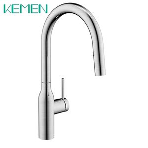 <span class=keywords><strong>KEMEN</strong></span>-Grifo de cocina moderno y contemporáneo montado en cubierta, rociador extraíble monomando, acero inoxidable 304/316, 5 años de garantía - Product Image 2