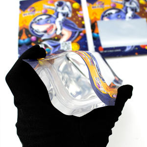 Wholesale Custom Printed Mylar Smell Proof 3.5g 7g 14g 28g Food Stand up Pouch <b>Zipper</b> <b>Plastic</b> Laser Tereo 3.5g <b>Bags</b> with Window - Product Image 2