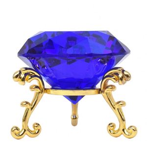 Presse-papiers en verre cristal K9 en forme de diamant, 7 couleurs, personnalisable avec support, pour décoration intérieure, vente en gros usine de Guangzhou - Product Image 3