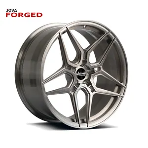 Shinny brushed Car Parts Alloy Wheel Aluminum Rim 16 17 18 19 20 Inch 5 6 7 8 Bolt Holes Forged Wheel