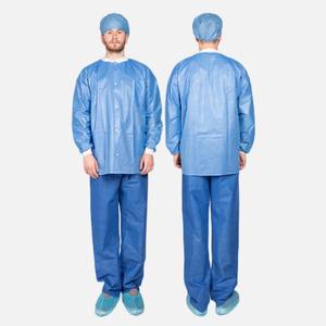 เสื้อกาวน์แพทย์แบบขายส่งสำหรับผู้ใหญ่ สีขาว แบบมืออาชีพ  สามารถปรับแต่งได้ ผลิตจากผ้าไม่ถักทอ สำหรับบุคลากรทางการแพทย์ - Product Image 6