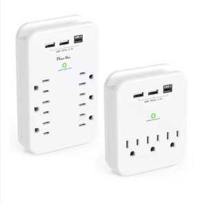 Multiprise murale compacte 3 prises UK avec protection contre les surtensions, 2 ports USB-A et 1 port USB-C 3.1A pour charge totale, <span class=keywords><strong>adaptateur</strong></span> multi-prises pour Royaume-Uni/<span class=keywords><strong>Irlande</strong></span> - Product Image 2