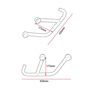 XXUN accesorios de la motocicleta Crash Bar marco Protector parachoques para <span class=keywords><strong>Yamaha</strong></span> MT03 MT25 2015, 2016, 2017, <span class=keywords><strong>2018</strong></span>, 2019, 2020, 2021 - Product Image 6