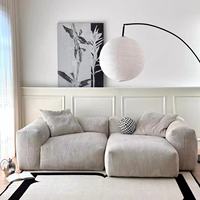 Elegantes Luxus-Wohnzimmer-Sofa, Heimsofa-Set aus CORD-VELOUR, Modulares Sofa