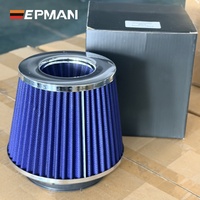 EPAA02G09K Sistema universal de admisión de aire frío de alto flujo para coche, filtro de aire tipo hongo de 102mm/89mm/76mm para cuello de admisión de 4" 3.5" 3"