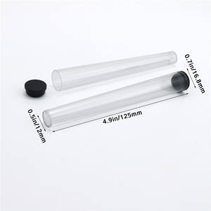 Custom <b>Clear</b> Pre Rolling Paper Cone Tube Packaging Plastic Tube <b>Container</b> - Product Image 3