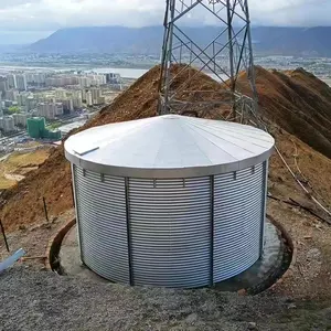 Oluklu galvanizli su deposu yangın koruma yağmur suyu toplama İçme su depolama tankı