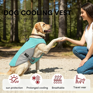 Dog Cooling Vest Adjustable Buckle Breathable Jacket for <b>Small</b> Large Dogs Summer Outdoor Walking Training Pet <b>Chest</b> Cooling Vest - Product Image 6