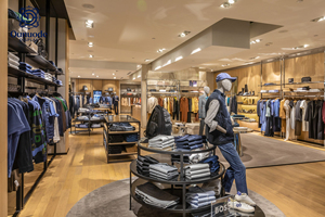 Estantería <span class=keywords><strong>de</strong></span> Exhibición Resistente para Comercios, Estantes <span class=keywords><strong>de</strong></span> Pared, Soporte <span class=keywords><strong>de</strong></span> Isla, Juego Completo Personalizado Ecológico para Tiendas <span class=keywords><strong>de</strong></span> Ropa y Accesorios (Reciclable) - Product Image 2