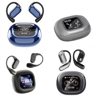 Earbud Nirkabel OWS Penerjemah Bahasa AI 144 Bahasa Terjemahan Real-Time Layar OLED Pengisian Daya Tipe-C-Portabel untuk Perjalanan