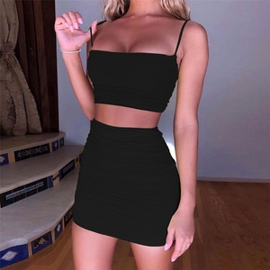 2 piece dress short tight